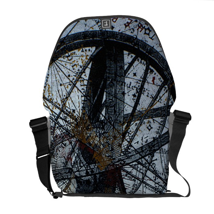 Ancient Globe Compass Messenger Bags