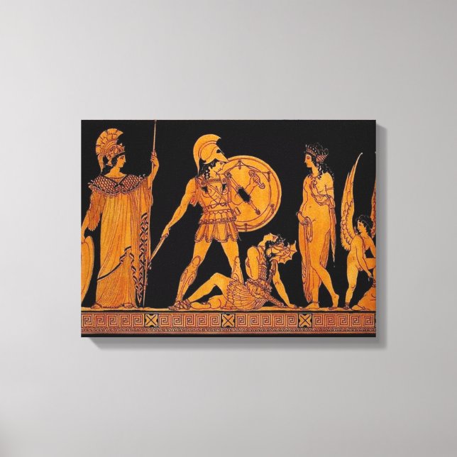 Ancient God And Goddess Frieze - Greece Canvas Print (Front)