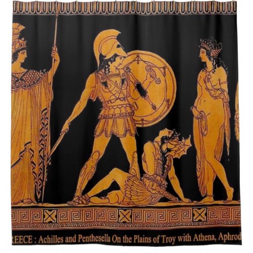 Ancient God And Goddess Frieze _ Greece Shower Curtain