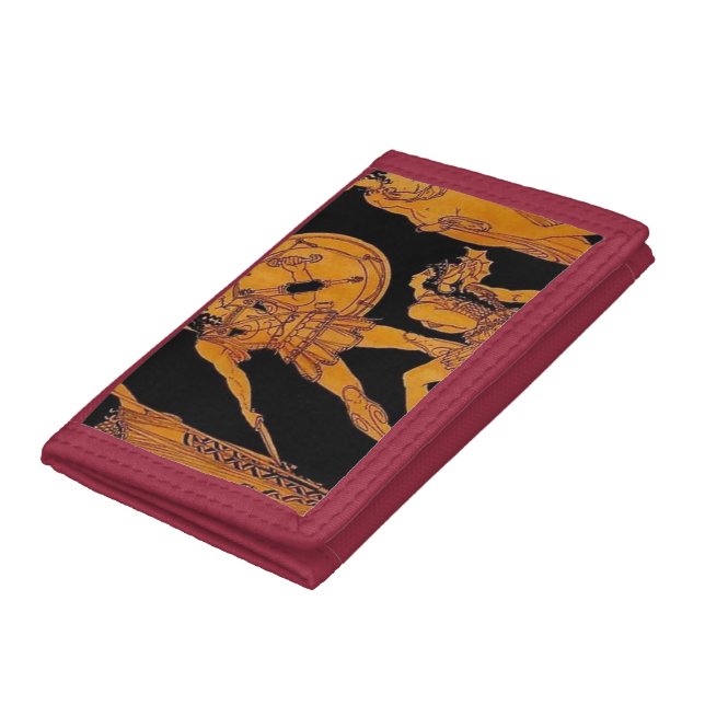 Ancient God And Goddess Frieze - Greece Trifold Wallet (Bottom)