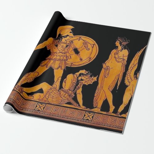 Ancient God And Goddess Frieze _ Greece Wrapping Paper