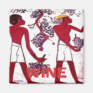 Ancient Grape Growers, Wine, edit text Magnet