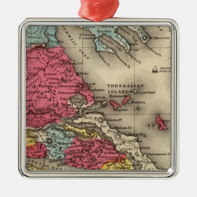 Ancient Greece 2 Metal Ornament (Front)