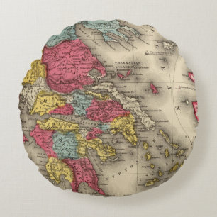 Ancient Greece 2 Round Pillow
