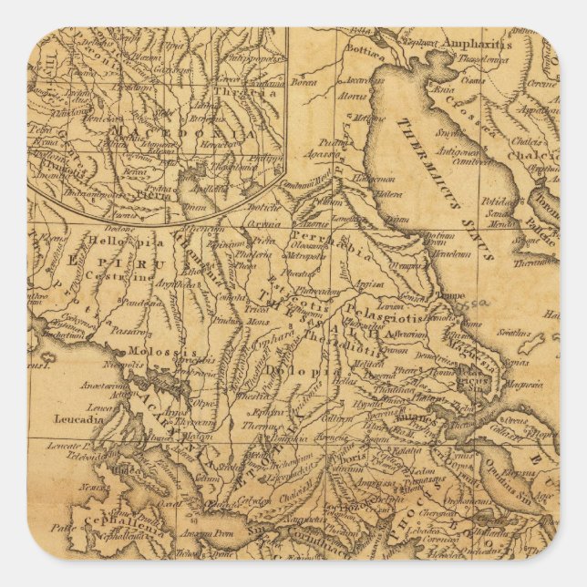 Ancient Greece 2 Square Sticker (Front)