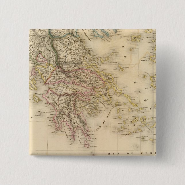 Ancient Greece 3 Pinback Button (Front)