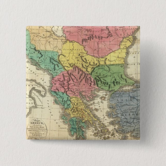 Ancient Greece 4 Pinback Button (Front)