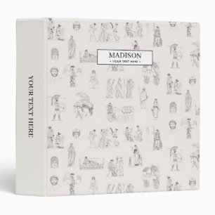 Ancient Greece Classical Greek History Pattern 3 Ring Binder