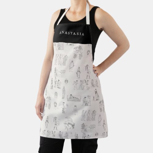 Ancient Greece Classical Greek History Pattern Apron