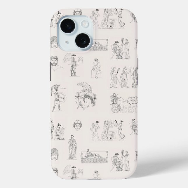 Ancient Greece Classical Greek History Pattern Case-Mate iPhone Case (Back)