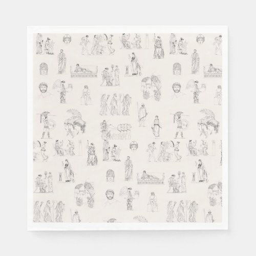 Ancient Greece Classical Greek History Pattern Napkins