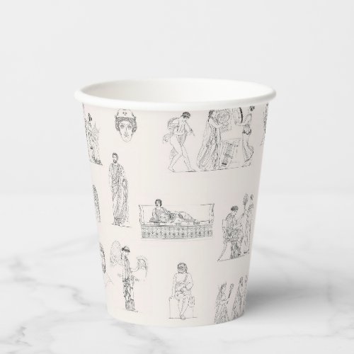 Ancient Greece Classical Greek History Pattern Paper Cups