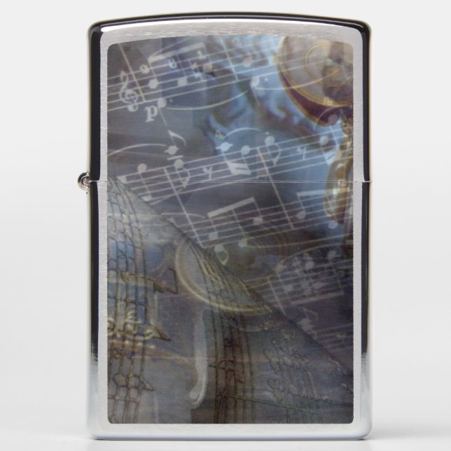 Ancient Greece Music Zippo Lighter (Front)