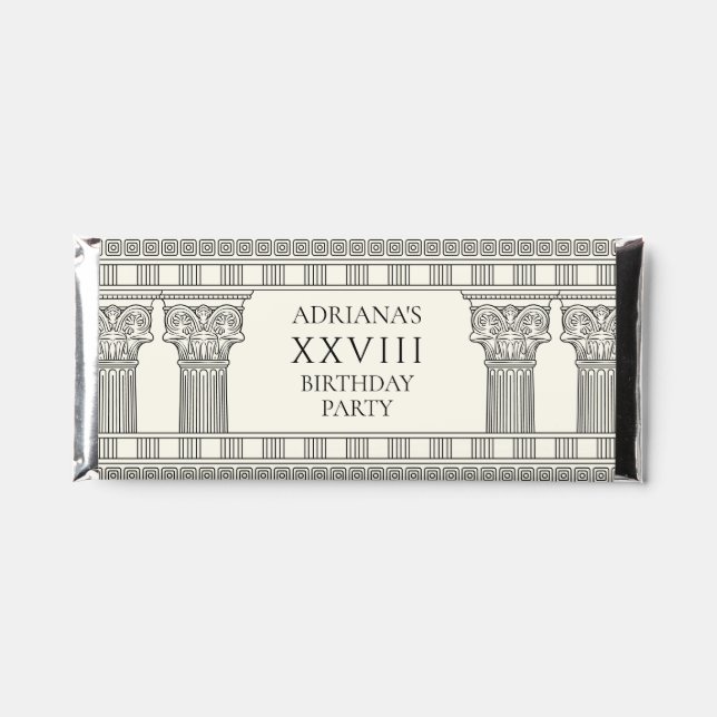 Ancient Greece or Rome themed Birthday Party  Hershey Bar Favors (Front)