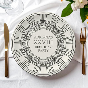 Ancient Greece or Rome themed Birthday Party Paper Plates