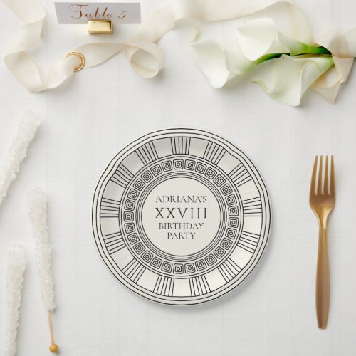 Ancient Greece or Rome themed Birthday Party  Paper Plates
