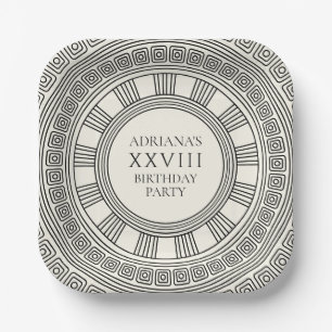 Ancient Greece or Rome themed Birthday Party  Paper Plates