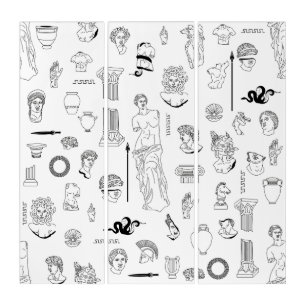 ancient greece statues greek aesthetic white triptych