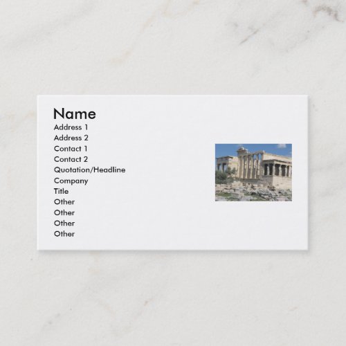 Ancient Greece - The Acropolis - Business Card
