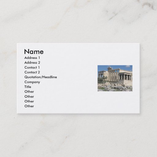 Customizable Ancient Greece - The Acropolis - Business Card