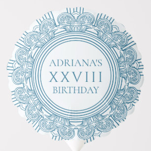 Ancient Greece themed birthday party in blue Balloon