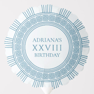 Ancient Greece themed birthday party in blue Balloon