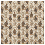 Ancient Greece Toile de Jouy Classic Vases Pattern Fabric