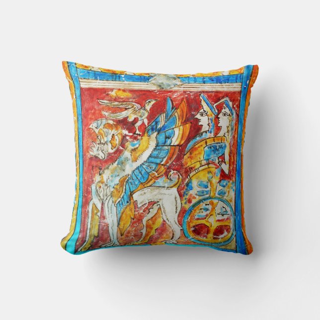 ancient greece traditional greek mythology wall pa throw pillow (Front)
