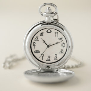 Ancient Greek Alphabet Symbols Pocket Watch