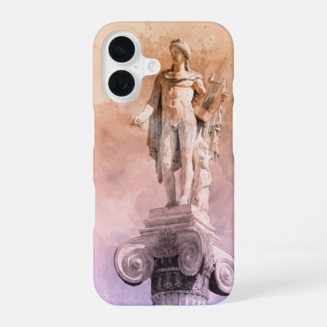 Ancient Greek Apollo Statue – Classical Mythology  iPhone Case (Back)