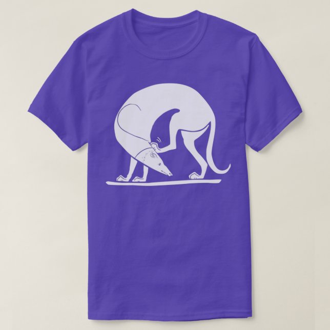 Ancient Greek Art Spartan Greyhound Hunting Dog T-Shirt (Design Front)