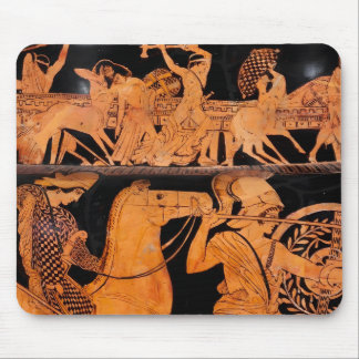 Ancient Greek Battle Red-Figure Pottery Classical Mouse Pad