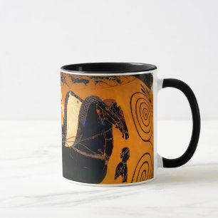 Ancient Greek Black-Figure Historical Art Mug