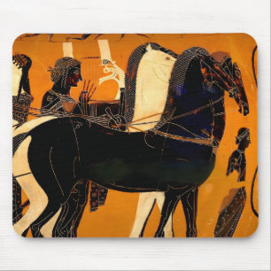 Ancient Greek Black-Figure Pottery Classical Art Mouse Pad