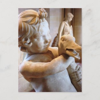 Ancient Greek Boy With Goose Postcard by DarkChocolateQueen at Zazzle