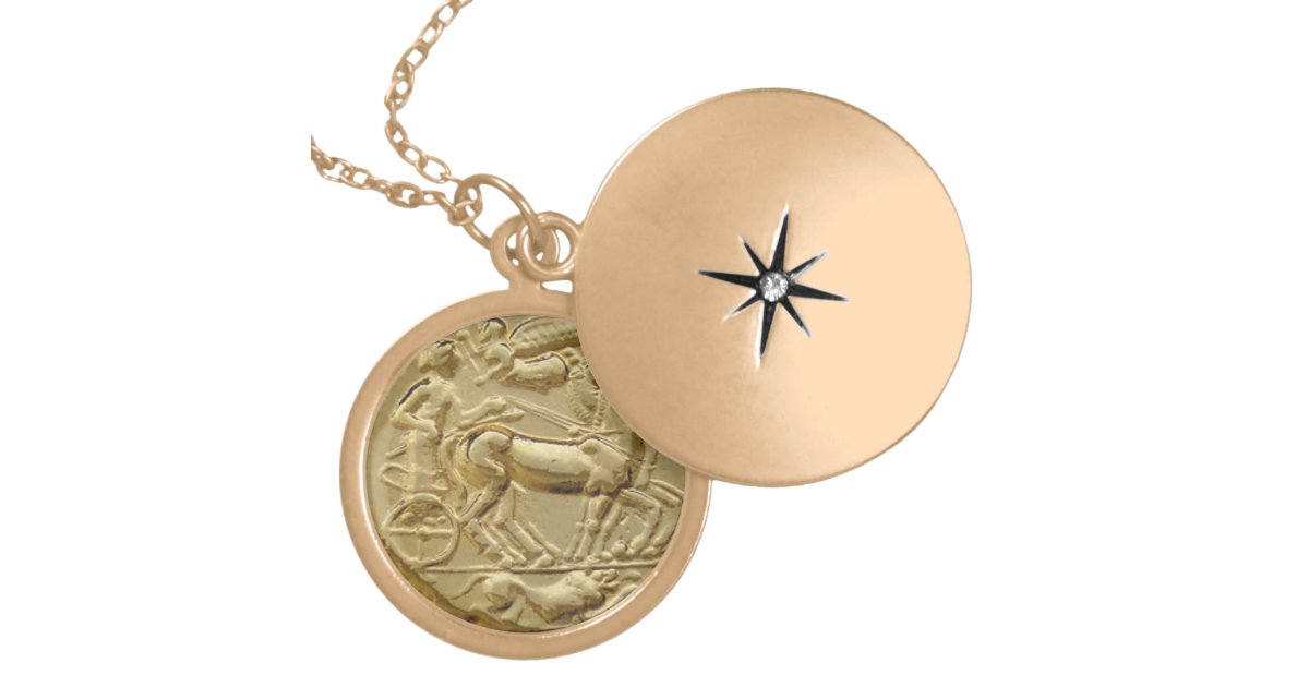 ANCIENT GREEK COIN APOLLO LOCKET NECKLACE | Zazzle