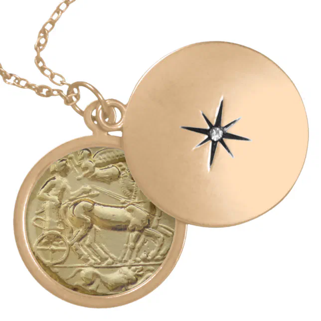ANCIENT GREEK COIN APOLLO LOCKET NECKLACE | Zazzle