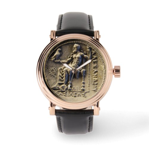 ANCIENT GREEK COIN ZEUS HOLDING AN EAGLE Printed Watch