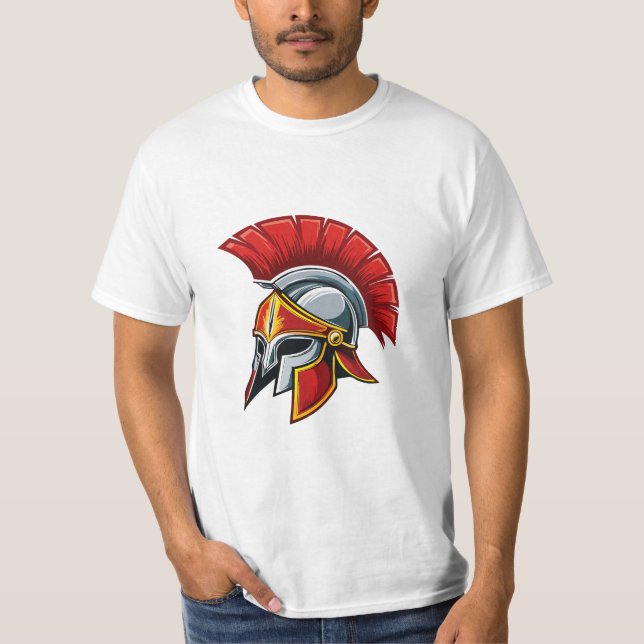 Ancient Greek Corinthian helmet T-Shirt (Front)
