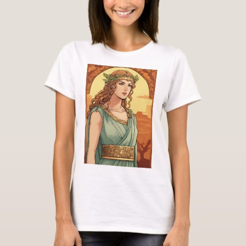 ancient greek Demeter girl  T_Shirt