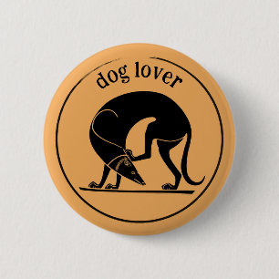 Ancient Greek Dog (Euergides Painter) Button