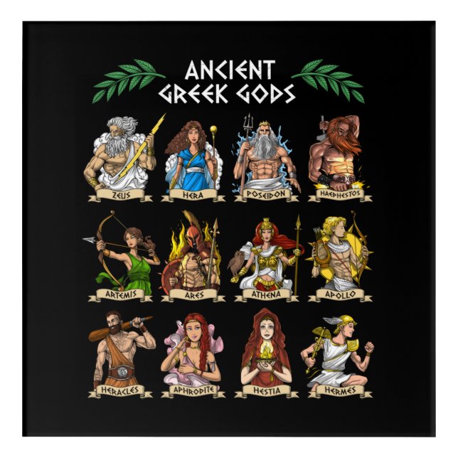 Ancient Greek Gods Acrylic Print (Front)