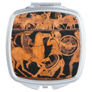 Ancient Greek Historical Red-Figure Classical Art  Compact Mirror