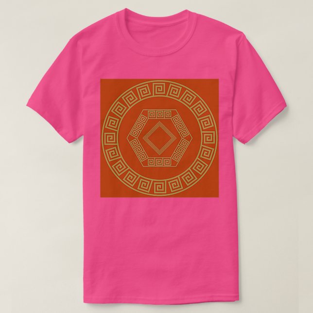Ancient Greek Inspired Border T-Shirt (Design Front)