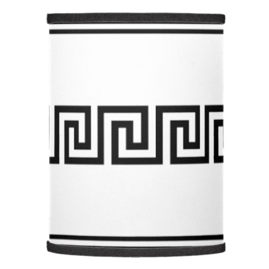Ancient Greek Key  lamp shade (Left)