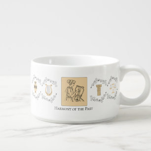 Ancient Greek Lyre Harmony of the Past Design Bowl