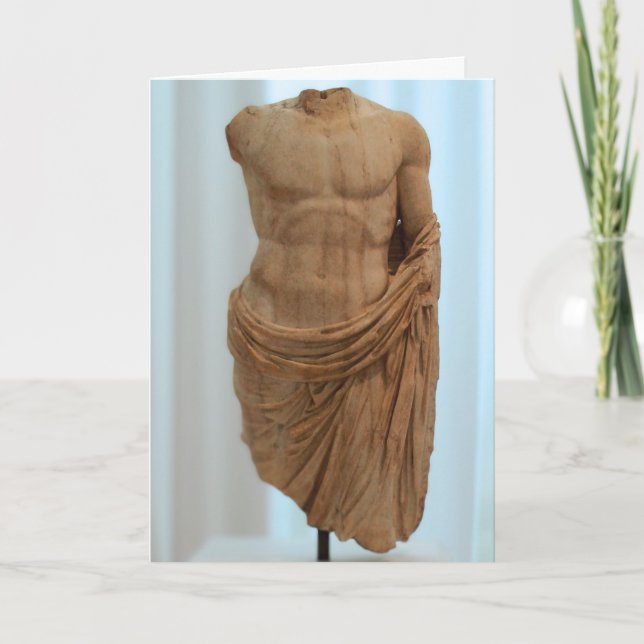 Ancient Greek Marble Torso Card (Front)
