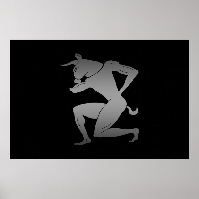 Ancient Greek Minotaur Poster (Front)