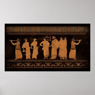 Ancient Greek Mural Poster