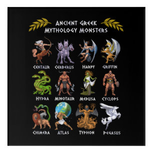 Ancient Greek Mythology Monsters Acrylic Print